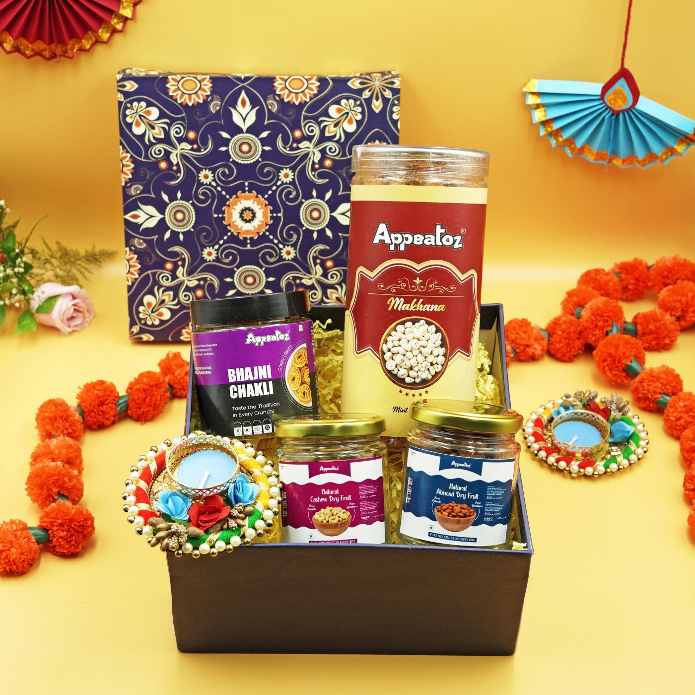 Diwali Special Loaded Healthy Assortment gift Box 365g