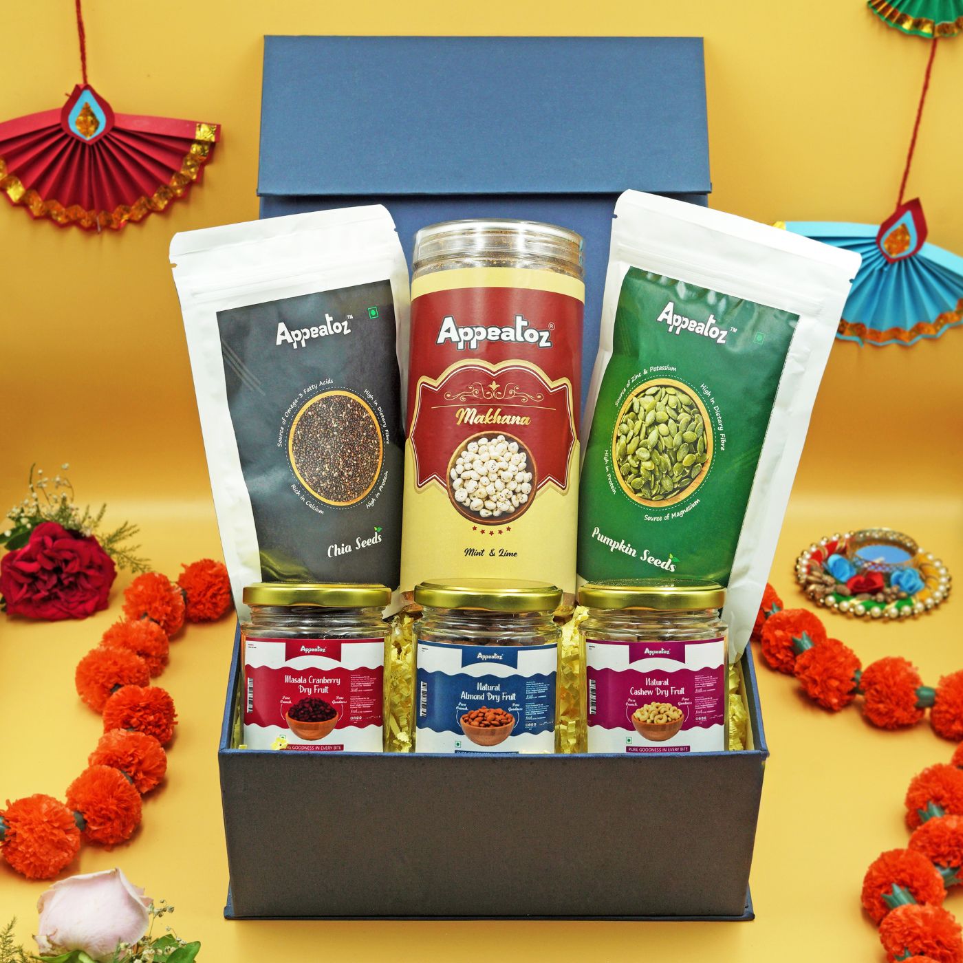 Healthy Assorted Dry fruits Gift Box  540g