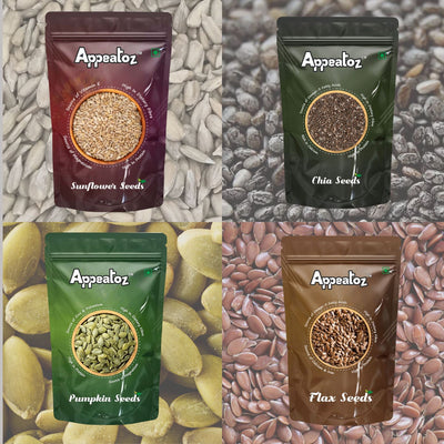 4-in-1 Super Seeds Mix 400 g | Sunflower, Chia, Pumpkin & Flax