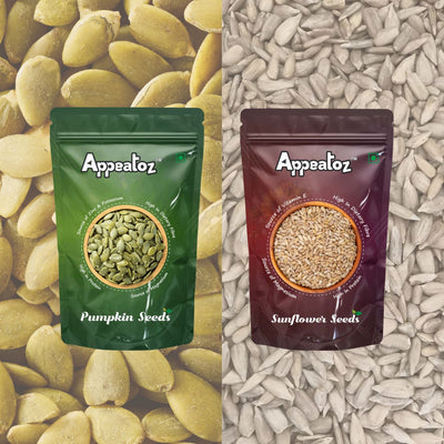 Sunflower & Pumpkin Seeds Combo Pack – 200 g | High-Protein Snack