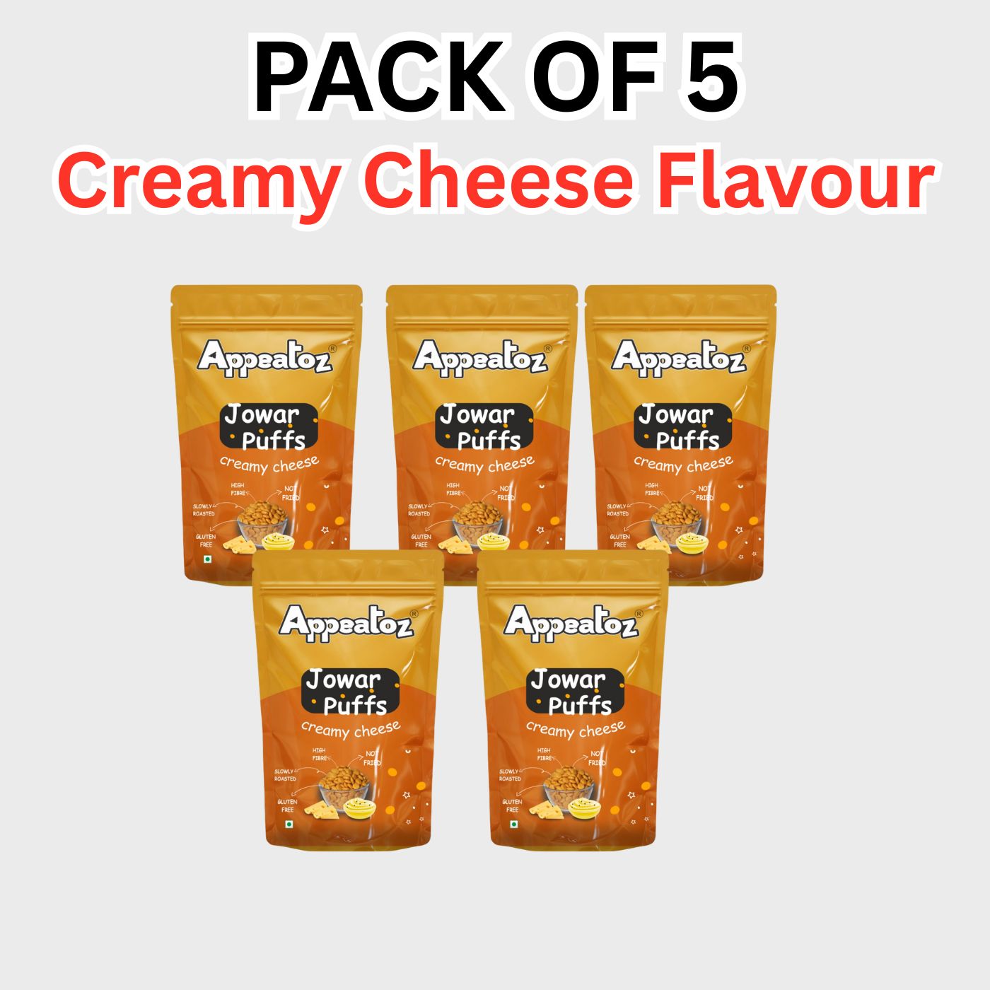 Pack of 5 Jowar Puffs 350 g