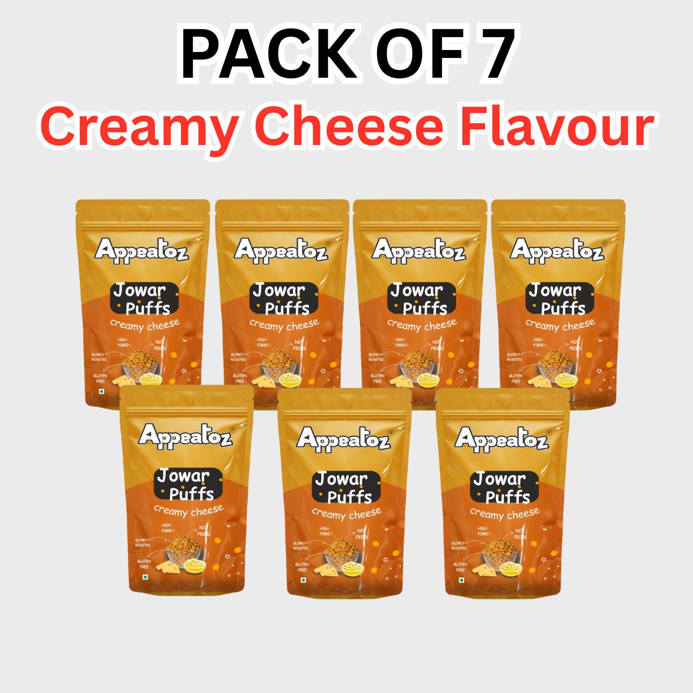 Pack of 7 Jowar Puffs 490 g