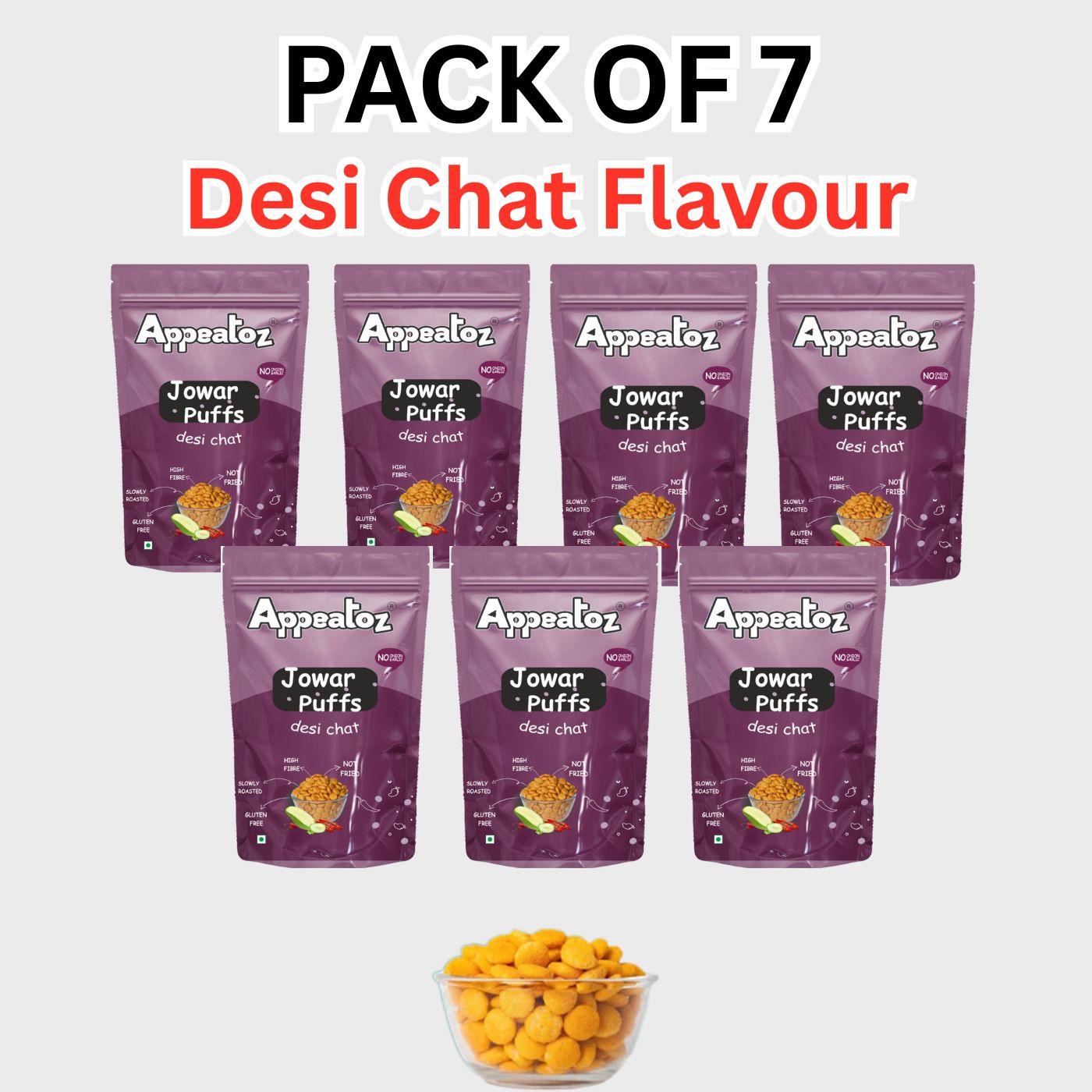 Pack of 7 Jowar Puffs 490 g