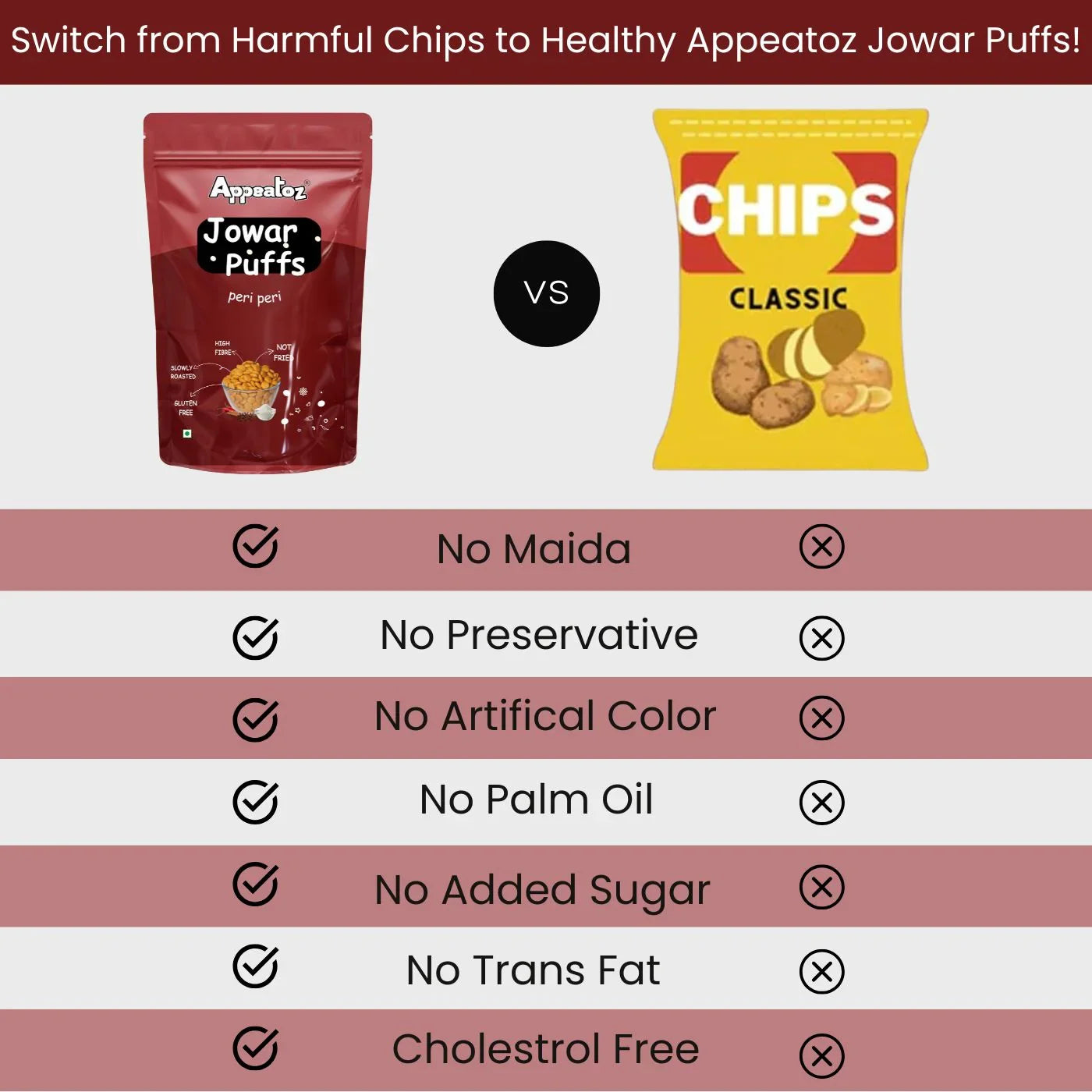 jowar puffs peri peri healthy snack alternative to chips
