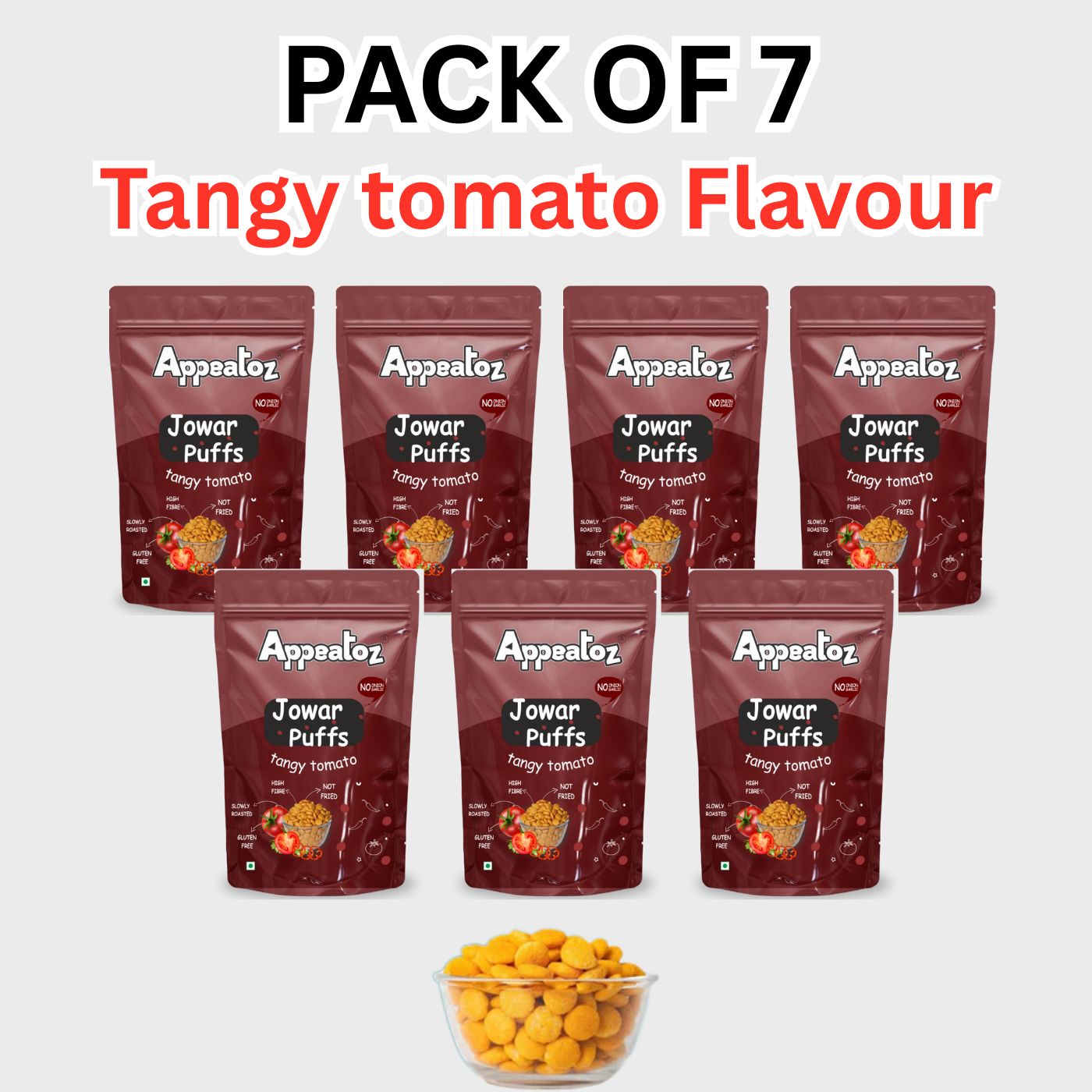 Pack of 7 Jowar Puffs 490 g