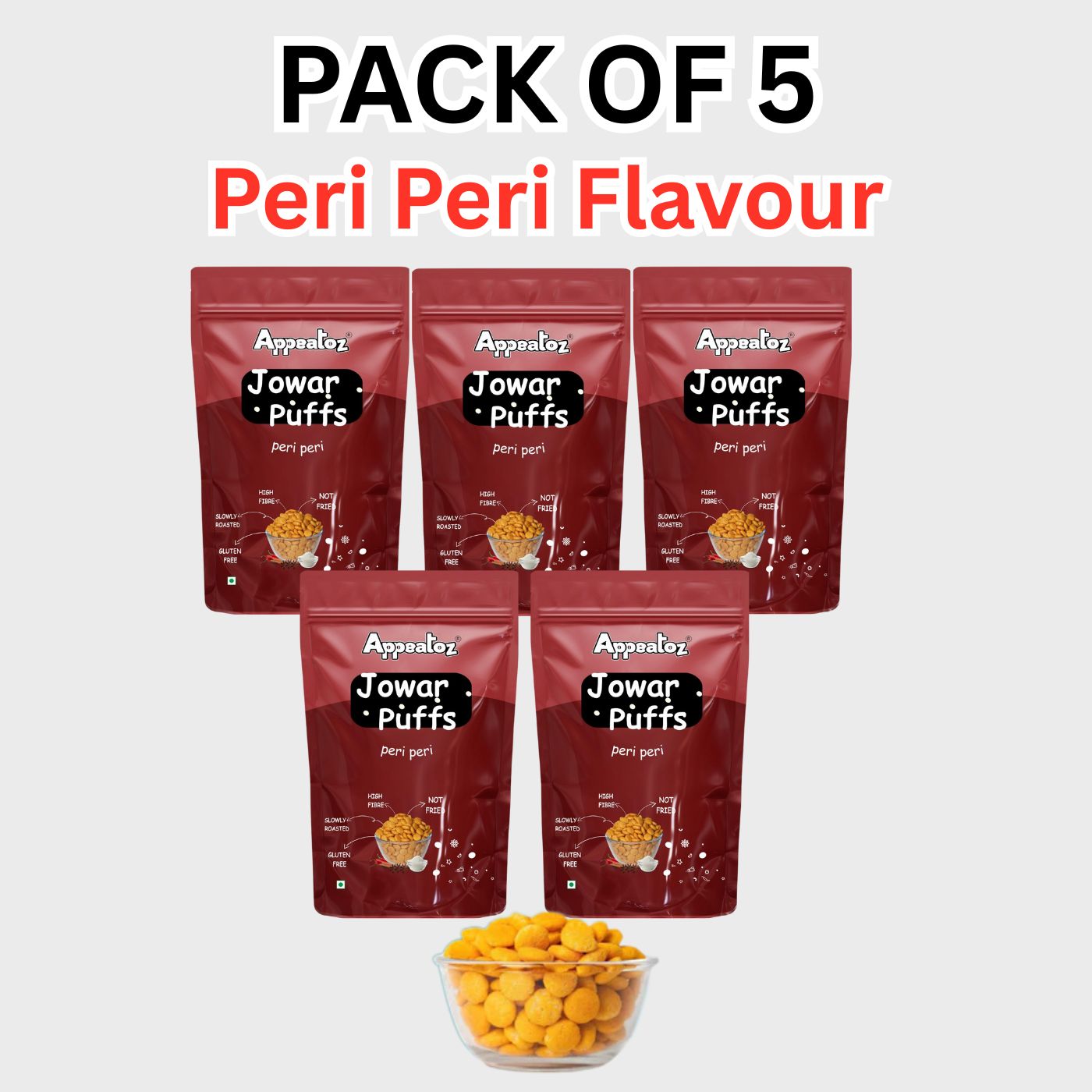 Pack of 5 Jowar Puffs 350 g