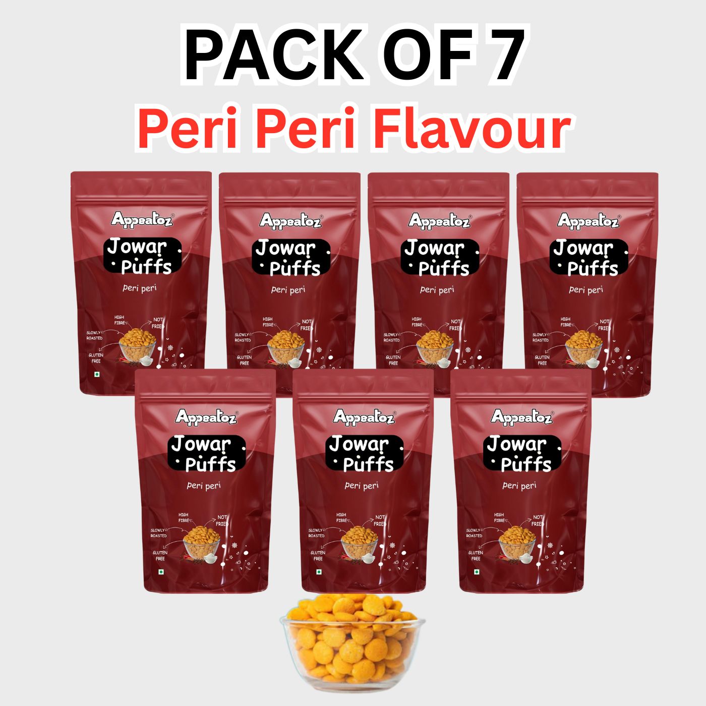 Pack of 7 Jowar Puffs 490 g