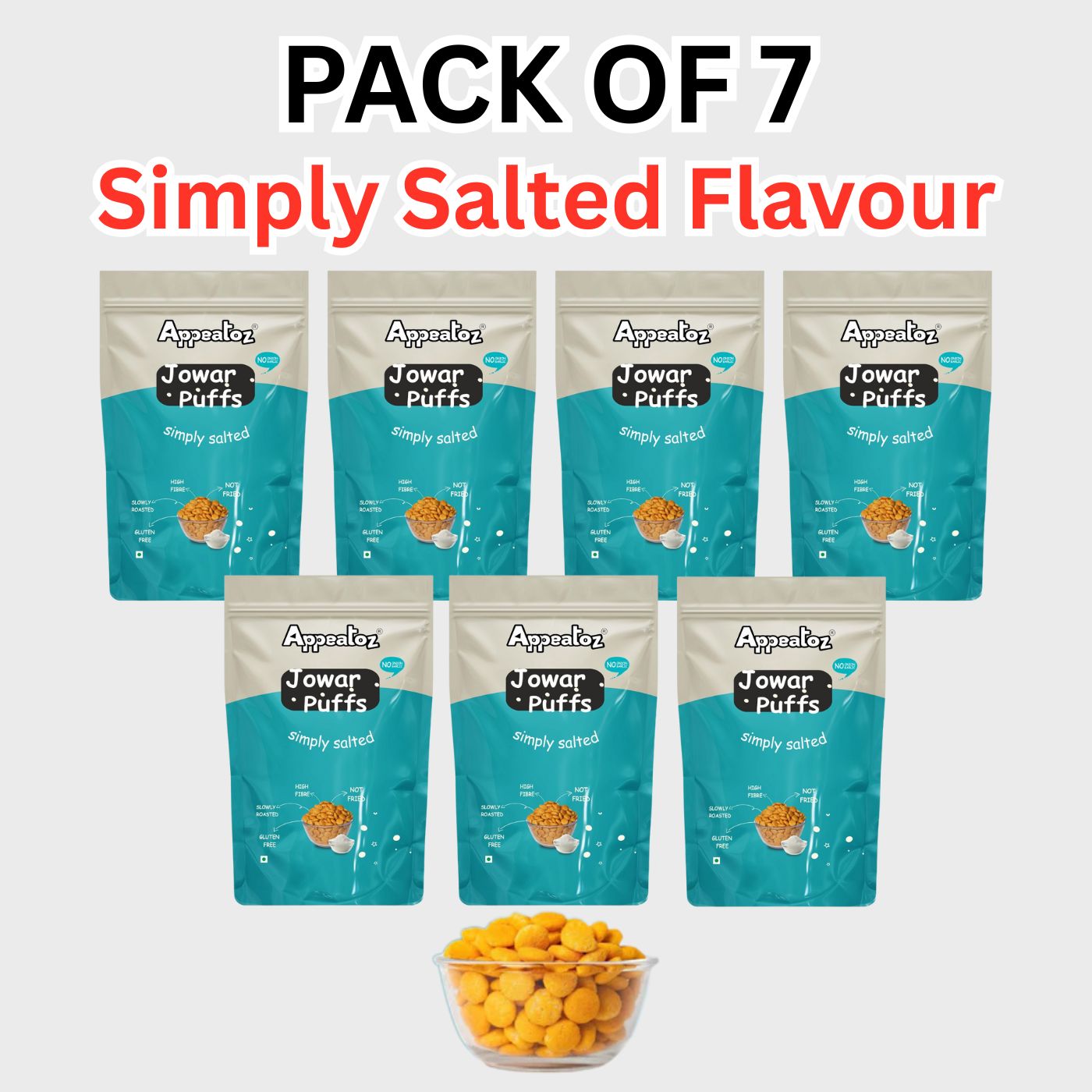 Pack of 7 Jowar Puffs 490 g